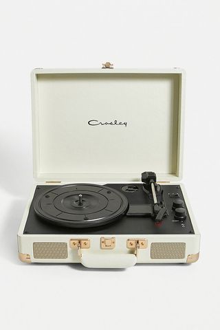 Crosley UO Exclusive + Cruiser Cream and Gold Bluetooth Vinyl Record Player