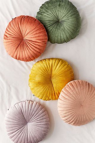 Urban Outfitters + Shelly Round Velvet Cushion