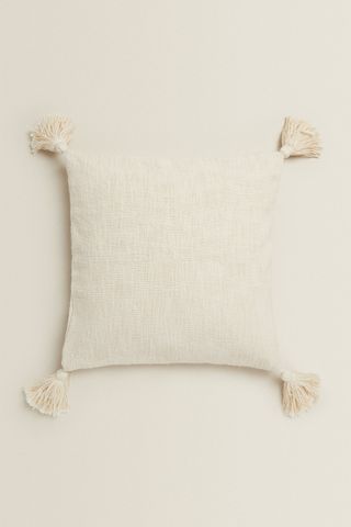 Zara + Cushion Cover With Tassels