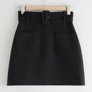 & Other Stories + Belted Mini Skirt