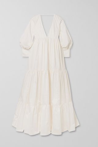 Kalita + Circle Day Tiered Cotton-Poplin Maxi Dress