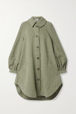 King & Tuckfield + Oversized Wool-Tweed Coat