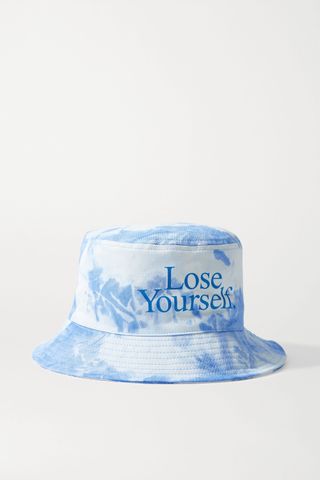 Paco Rabanne + + Peter Saville Printed Tie-Dyed Cotton-Canvas Bucket Hat