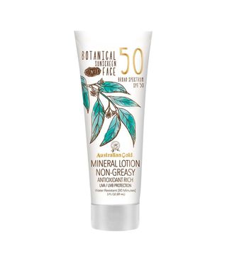 Australian Gold + Botanical Sunscreen Tinted Face Mineral Lotion SPF 50