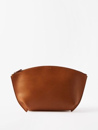 The Row + Dante Leather Clutch Bag