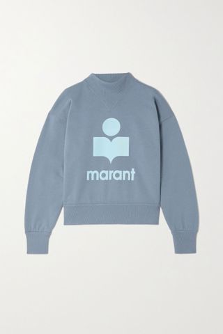 Isabel Marant Étoile + Moby Flocked Organic Cotton-Blend Jersey Sweatshirt