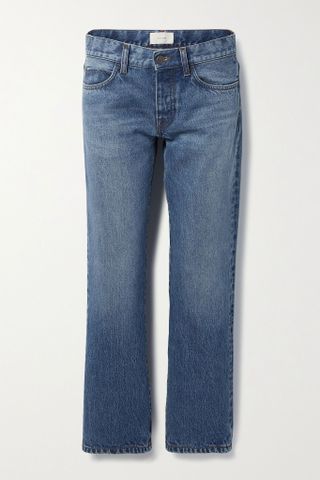 The Row + Goldin Cropped Mid-Rise Straight-Leg Jeans