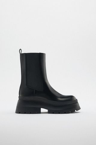 Zara + Chelsea Ankle Boots With Track Soles