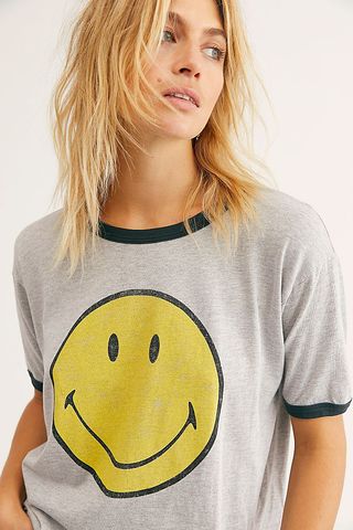 Daydreamer X Free People + Classic Smiley Ringer Tee