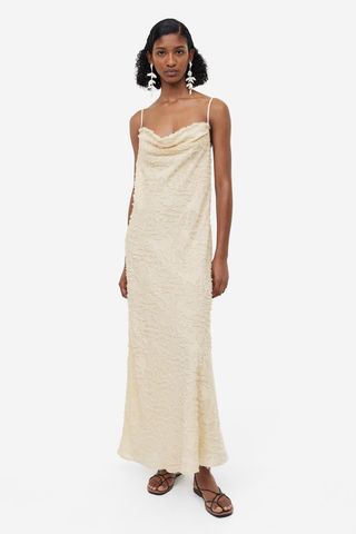 H&M + Textured-Weave Slip Dress