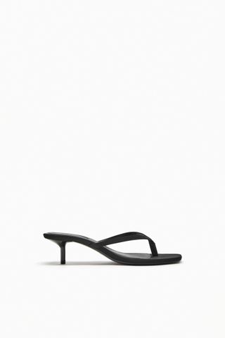 Zara + High-Heeled Strap Sandals