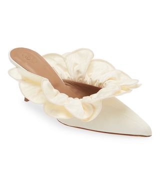 Brother Vellies + Stell Ruffle Pointed Toe Mule