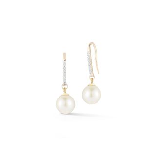 Mateo New York + 14kt Gold Single Pearl Drop Earrings