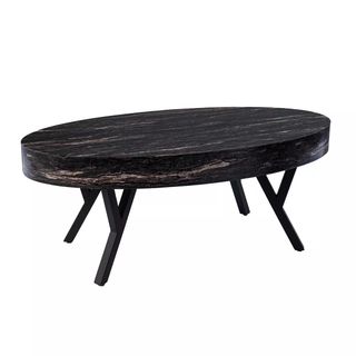 Aiden Lane + Masnan Faux Marble Cocktail Table Black