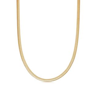 Missoma + Gold Flat Snake Chain Necklace