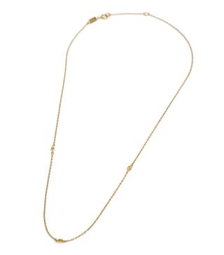 Madewell + Delicate Collection Demi-Fine 14k Plated Cube Chain Necklace