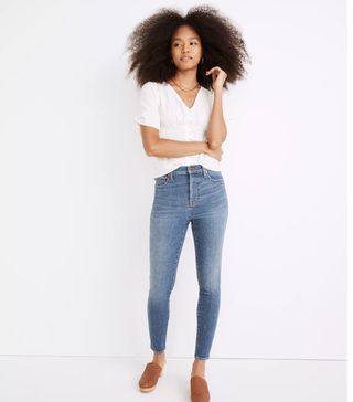 Madewell + Tall 10-Inch High-Rise Skinny Jeans in Bradfield Wash
