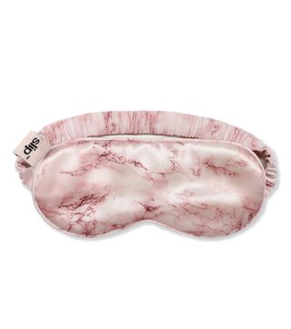 Slip + Pink Marble Pure Silk Sleep Mask