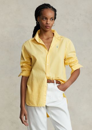 Ralph Lauren + Oversize Cotton Twill Shirt