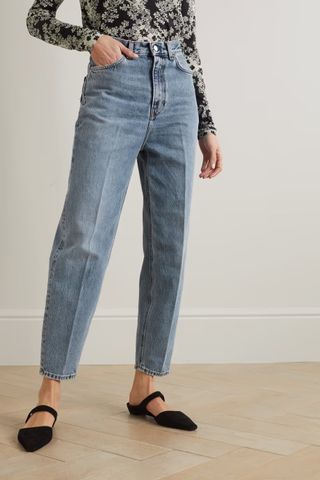 Toteme + Organic High-Rise Tapered Jeans