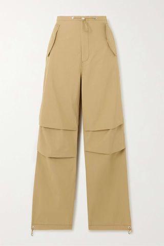 Dion Lee + Toggle Parachute Cotton-Blend Twill Straight-Leg Cargo Pants