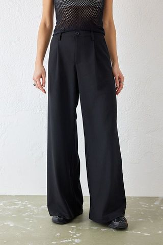 Urban Outfitters + Uo Black Cally Low Slung Trousers