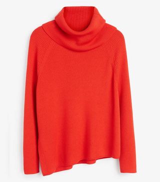 Mix/Marques Almeida + Red Cowl Neck Knit