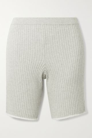 Skin + Macey Ribbed Knitted Shorts