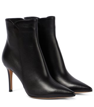 Gianvito Rossi + Levy 85 Leather Ankle Boots