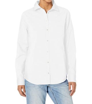 Amazon Essentials + Classic-Fit Long Sleeve Button Down Poplin Shirt