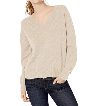 Daily Ritual + 100% Cotton Oversized Fit V-Neck Pullover Sweater