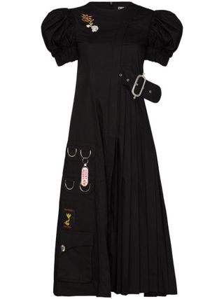 Chopova Lowena + Puff-Sleeve Midi Dress
