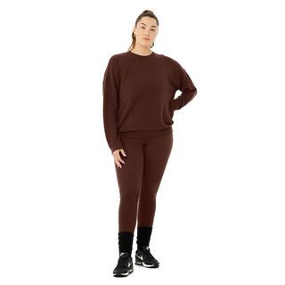 Alo + Micro Waffle Relaxation Pullover & High-Waist Lowkey Legging Set
