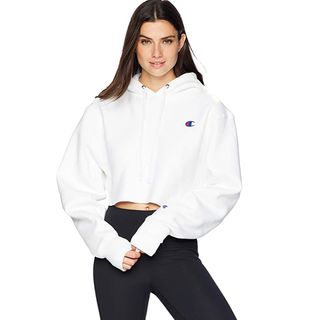 Champion + Reverse Weave Cropped Cut Off Hood