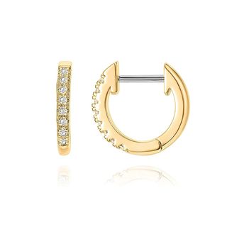 Pavoi + Gold Plated Cubic Zirconia Cuff Earrings