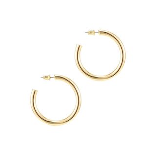 Pavoi + Gold Plated Hoop Earrings