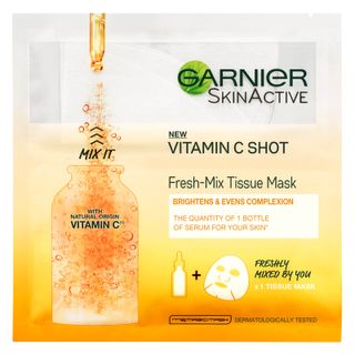 Garnier + Fresh-Mix Brightening Face Sheet Shot Mask With Vitamin C