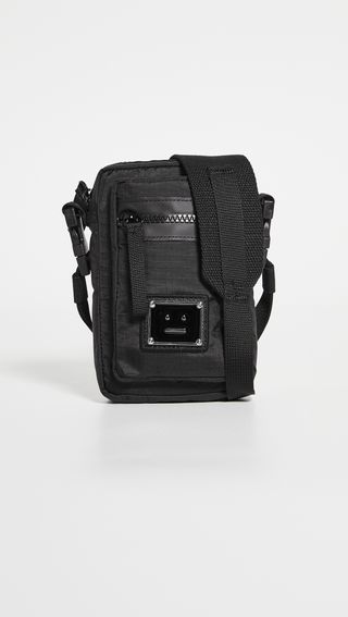 Acne Studios + Arvel Plaque Face Crossbody Phone Bag