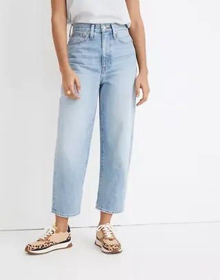 Madewell + Balloon Jeans in Datewood Wash
