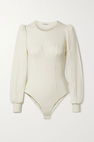 Reformation + Emery Stretch-Organic Cotton Jersey Bodysuit