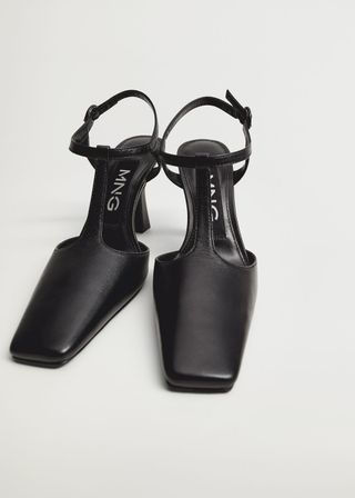 Mango + Heel Leather Shoes