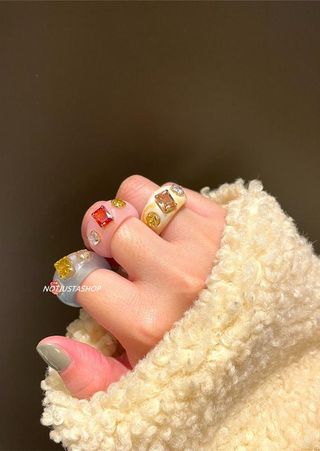 Etsy + Colorful CZ Ring