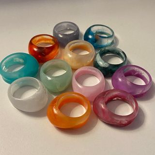 Etsy + Chunky Resin Acrylic Rings