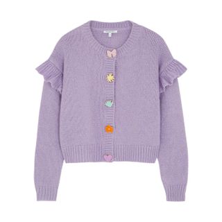 Olivia Rubin + Rosalie Lilac Knitted Cardigan