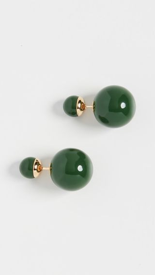 Shashi + Verde Double Ball Earrings