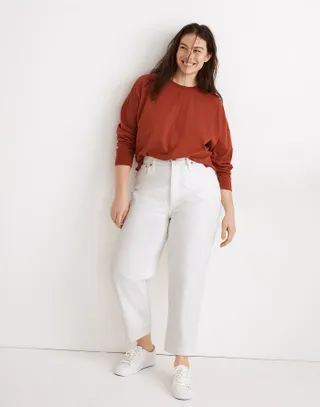 Madewell + Balloon Jeans in Tile White