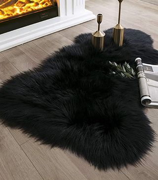 Ashler Home Deco + Soft Faux Sheepskin Fur Rug