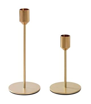Bwrmhme + New Modern Metal Gold Candlestick Holders