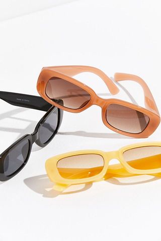 Free People + New Sensation Rectangle Sunglasses