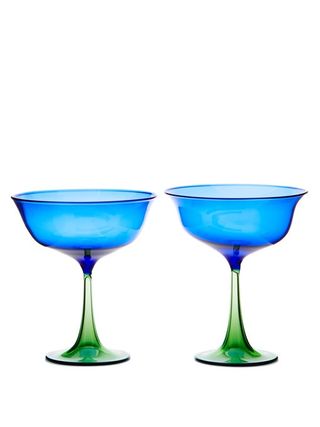 Campbell-Rey + X Laguna B Set of Two Cosimo Coupe Glasses